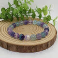 Bracelet en Fluorine Multicolore Naturelle (Grade AA+) — Structure Mentale, Créativité & Harmonie