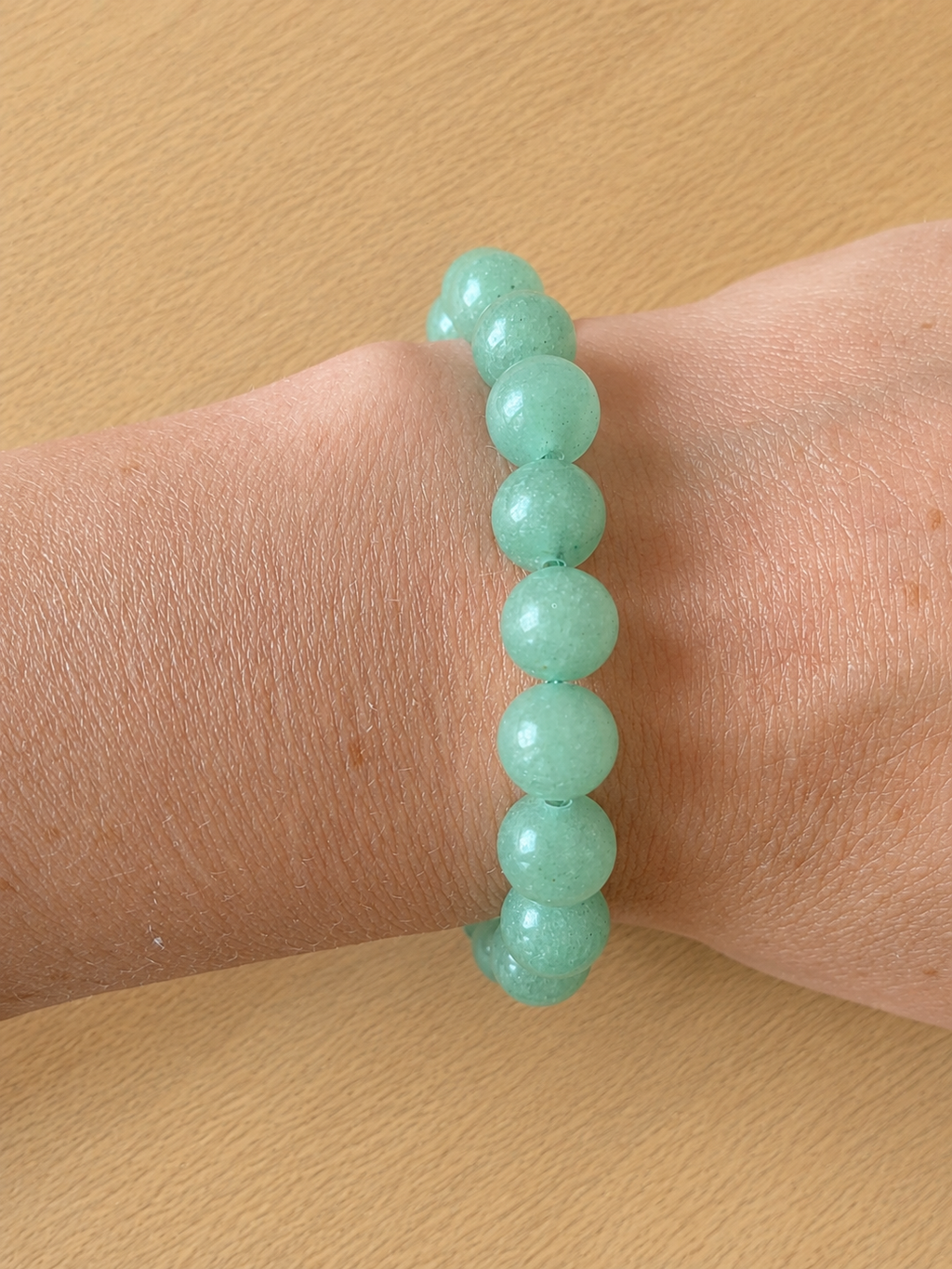 Bracelet en Aventurine Verte (Grade A) 8mm - Chance, Prospérité & Sérénité