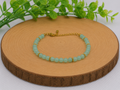 Bracelet Doré en Aventurine Verte – Perles 4 mm – Grade A