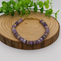 Bracelet doré Améthyste