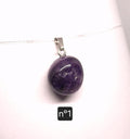 Pendentif Pierre Roulée en Améthyste du Brésil – Grade A
