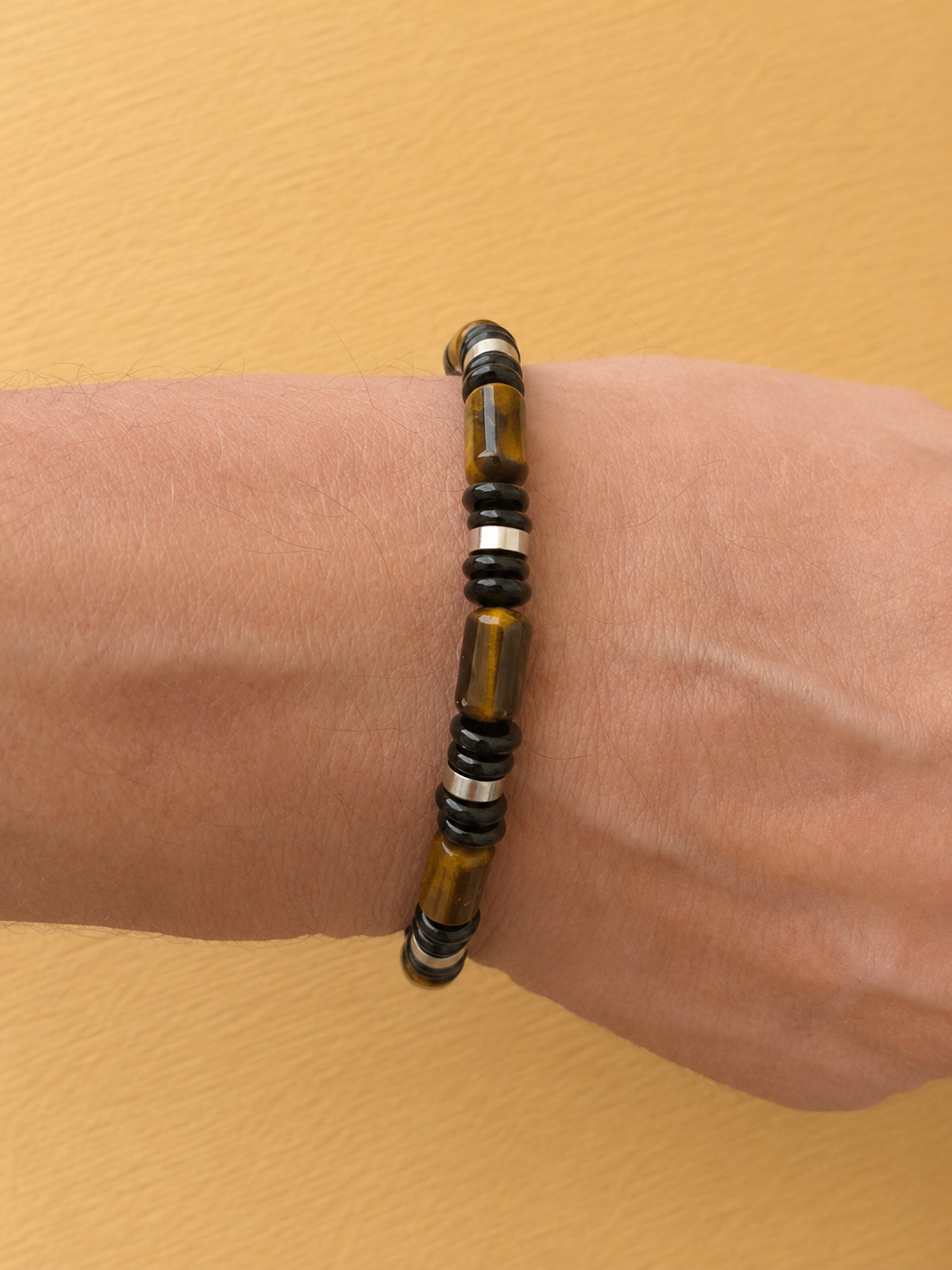 Bracelet protection Obsidienne & Œil de tigre