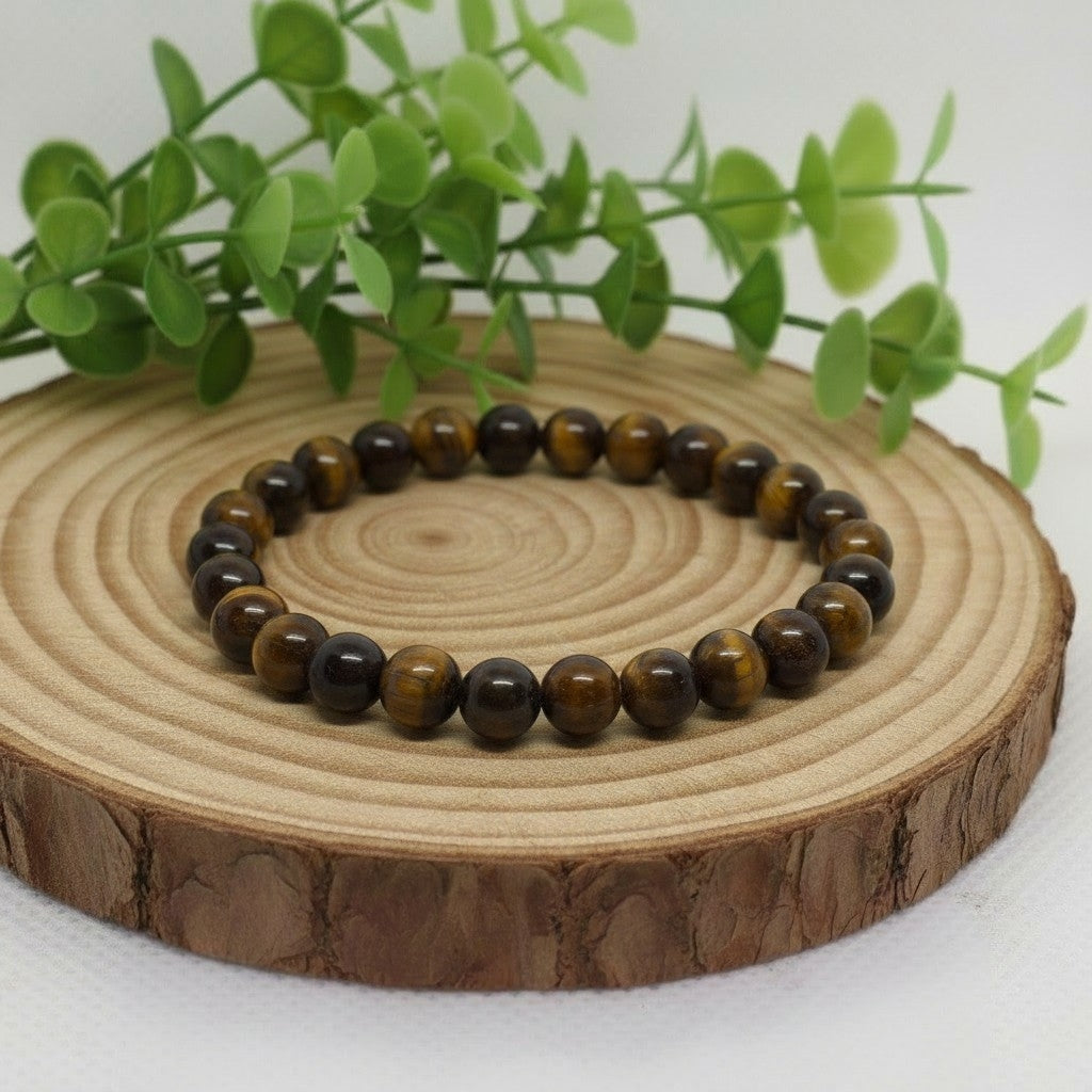 Bracelet Oeil de Tigre 6mm - Protection & confiance en soi