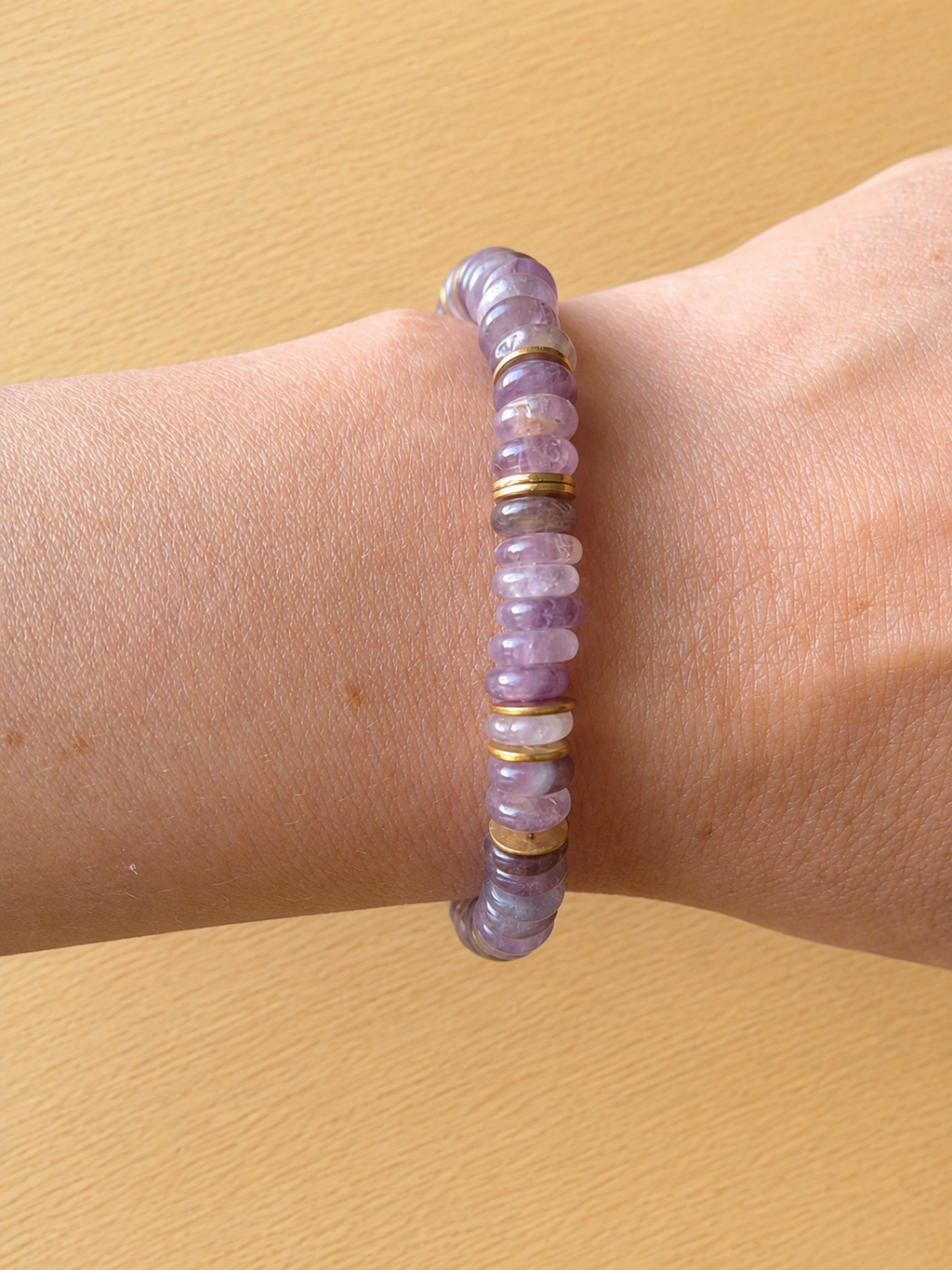 Bracelet doré Améthyste