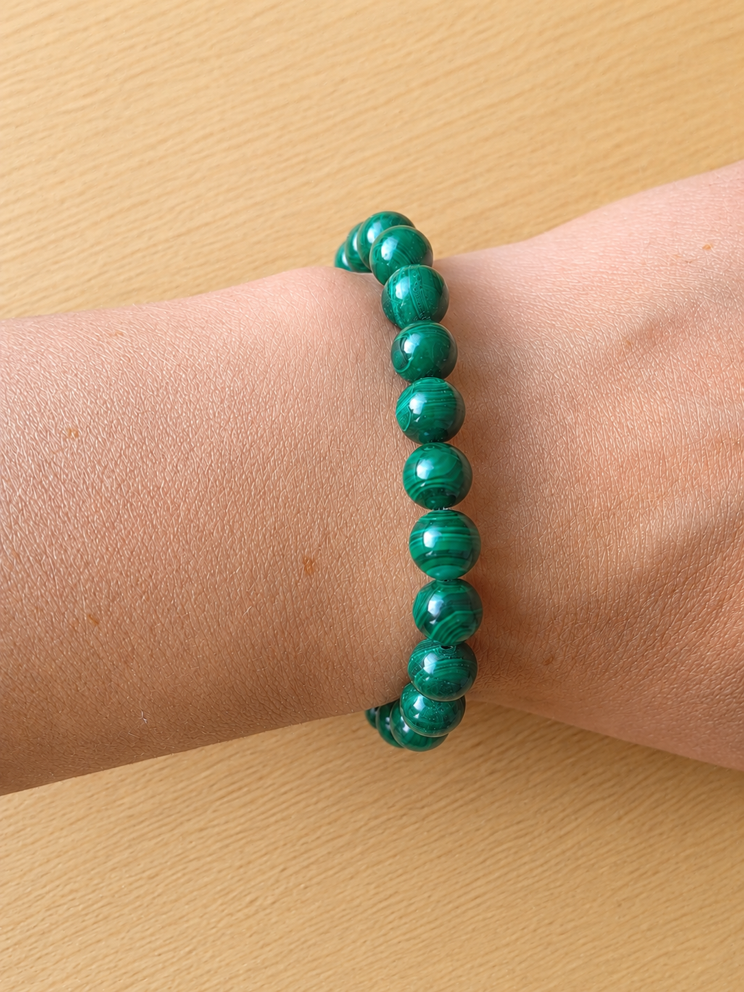 Bracelet en Malachite Naturelle (Grade AA) 6mm - Transformation, Protection & Équilibre