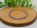 Bracelet doré Améthyste (Grade A)
