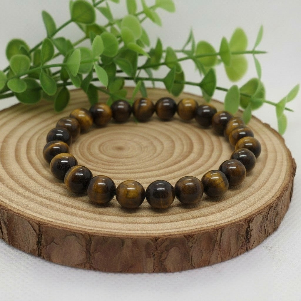 Bracelet Oeil de Tigre ( Grade A) 8mm - Protection & confiance en soi