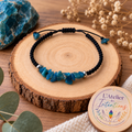 Bracelet Apatite Bleue Azuria | Création Artisanale