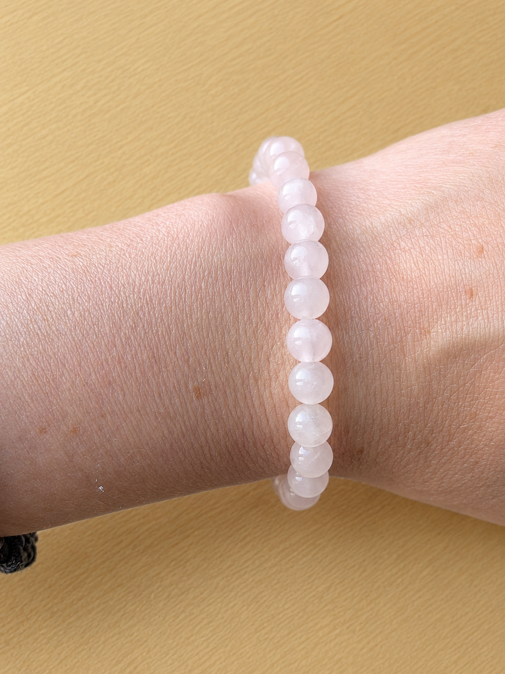 Bracelet en Quartz Rose Naturel (grade AA) 6mm - Amour, Douceur & Paix Intérieure