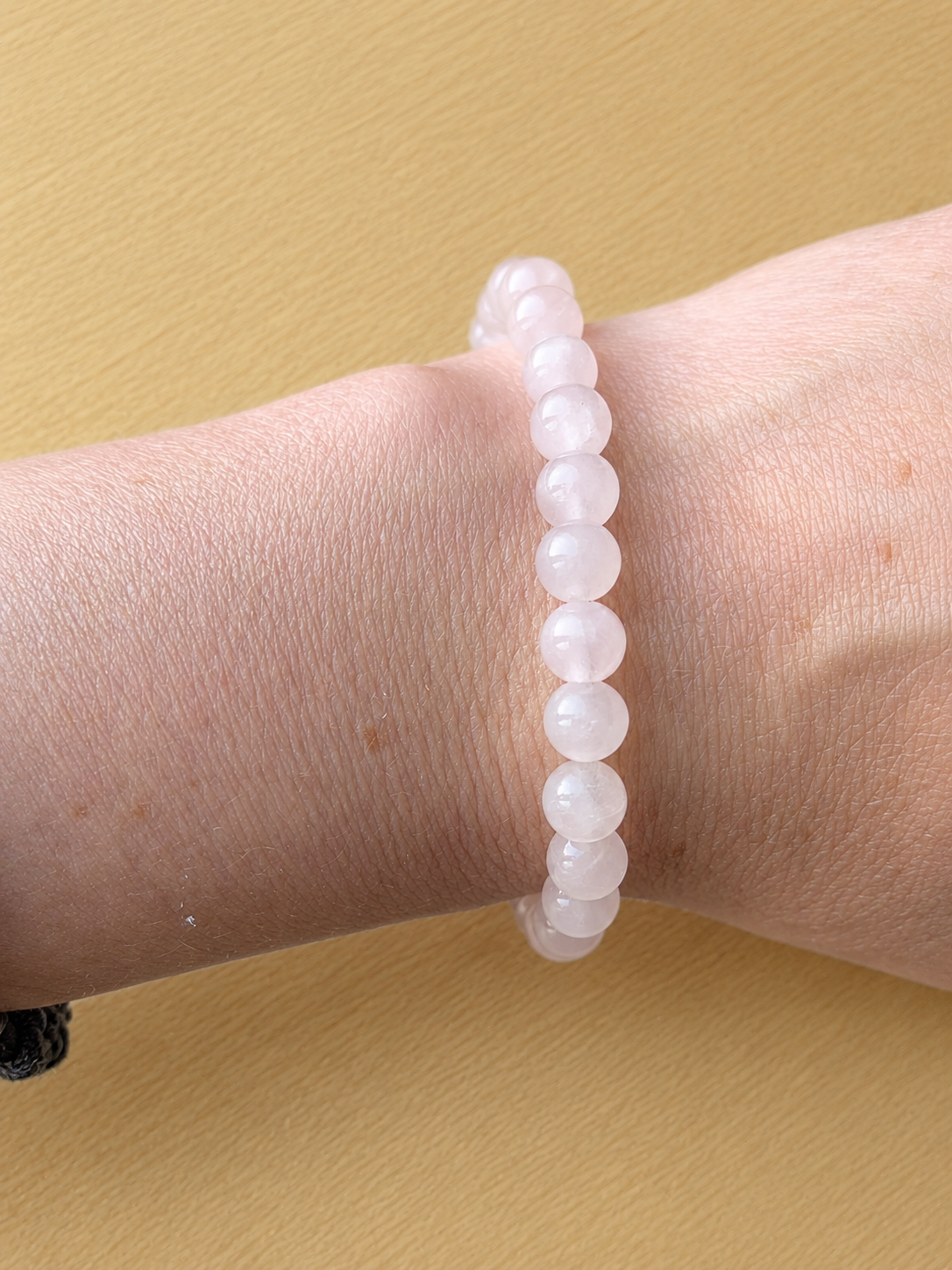 Bracelet en Quartz Rose Naturel (grade AA) 6mm - Amour, Douceur & Paix Intérieure