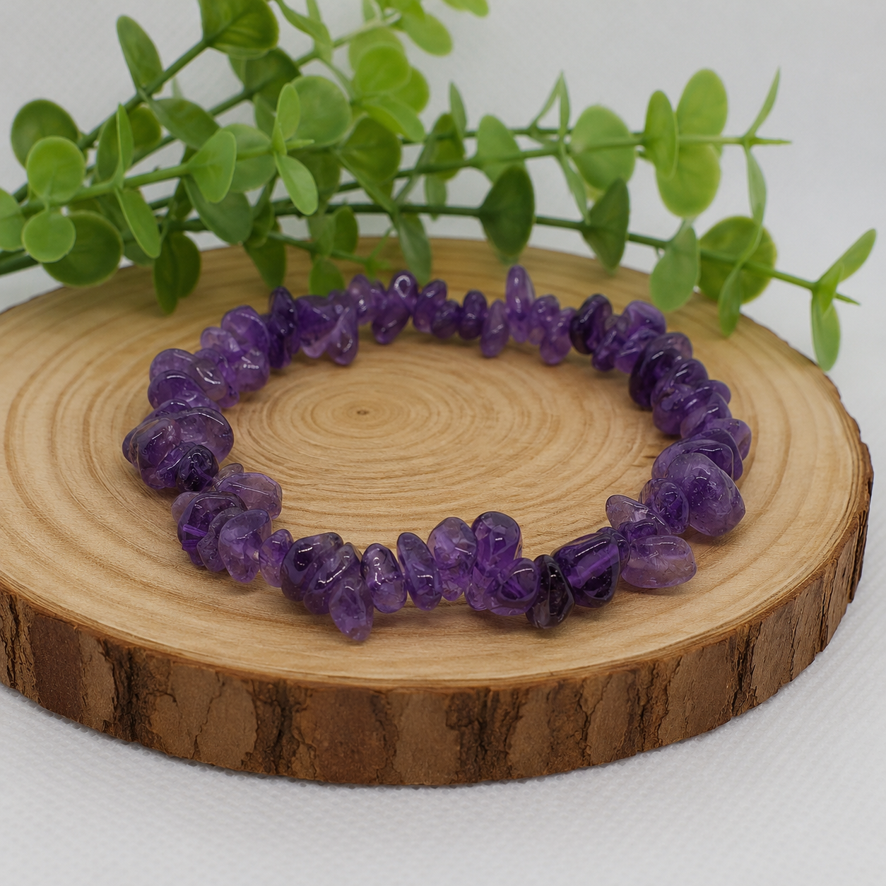 Bracelet Baroque en Améthyste du Brésil (Grade AA)