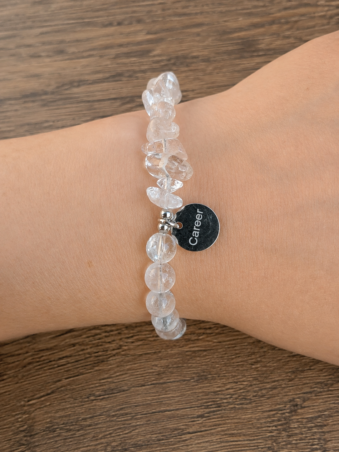 Paroles de Cristal de Roche – Bracelet en Pierre Naturelle & Charme